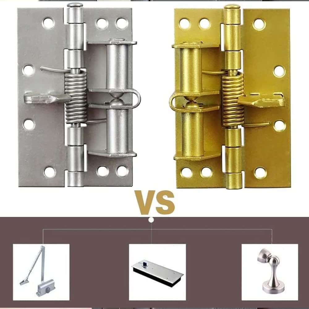 Spring Self Closing Door Adjustable Hinge Door Closer with Screws (MIX-2PC) - WNS9T