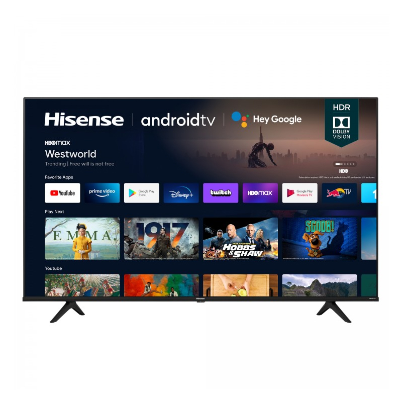 Hisense 65" LED 4K UHD Smart Vidaa TV, Dolby Vision, Sports Mode, DTS® Virtual 65A6H/K