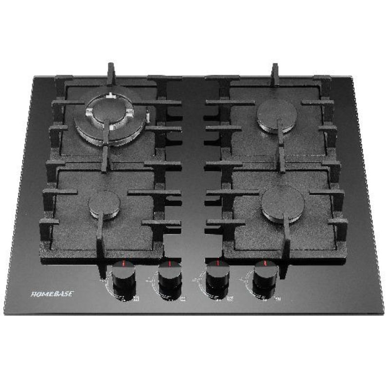 Homebase Cooker 4 Gas Burners Glass Top HB-60-4001