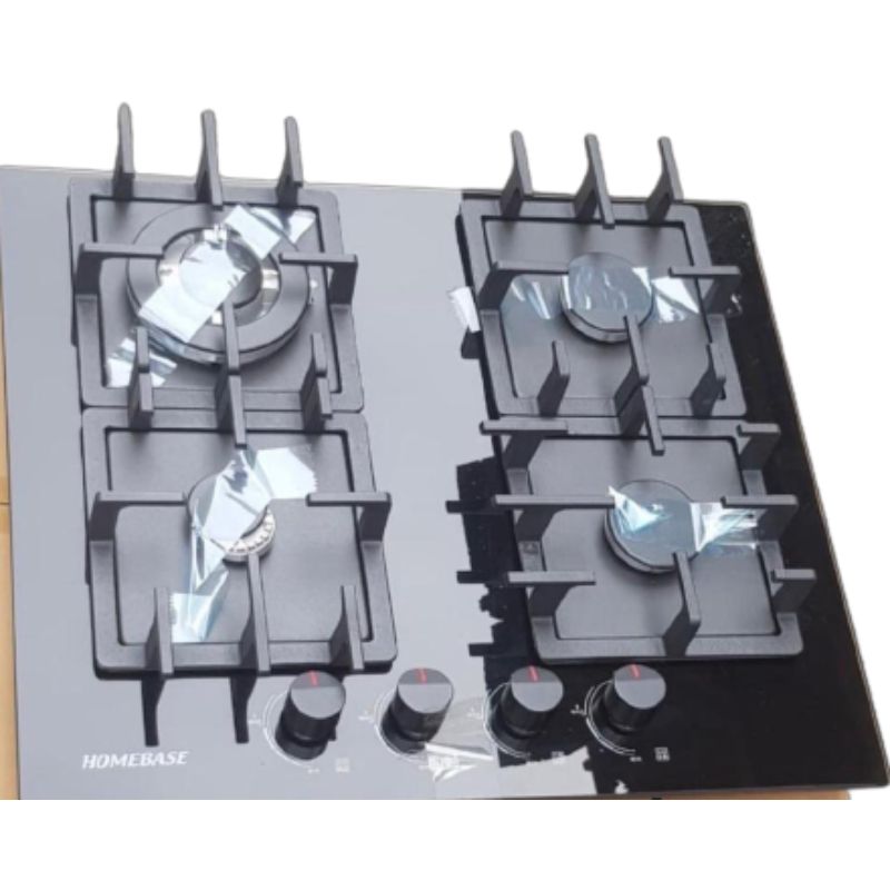 Homebase Cooker 4 Gas Burners Glass Top HB-60-4001