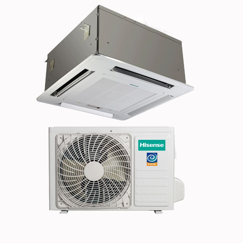 Hisense Cassette Air Conditioner 18000 BTU Energy Efficiency, Fresh Air Supply, Super Mode, Smart Defrost, Automatic Restart AUC-18UR4SSAA2