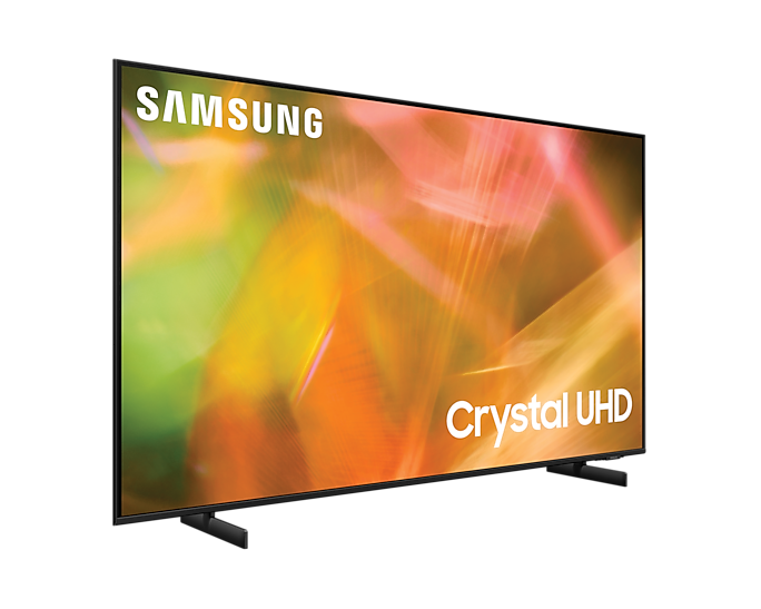 Samsung 55" LED 4K Crystal UHD Smart TV, Air Slim Design, Motion Xcelerator, HDR, Q-Symphony, PC on TV 55AU8000